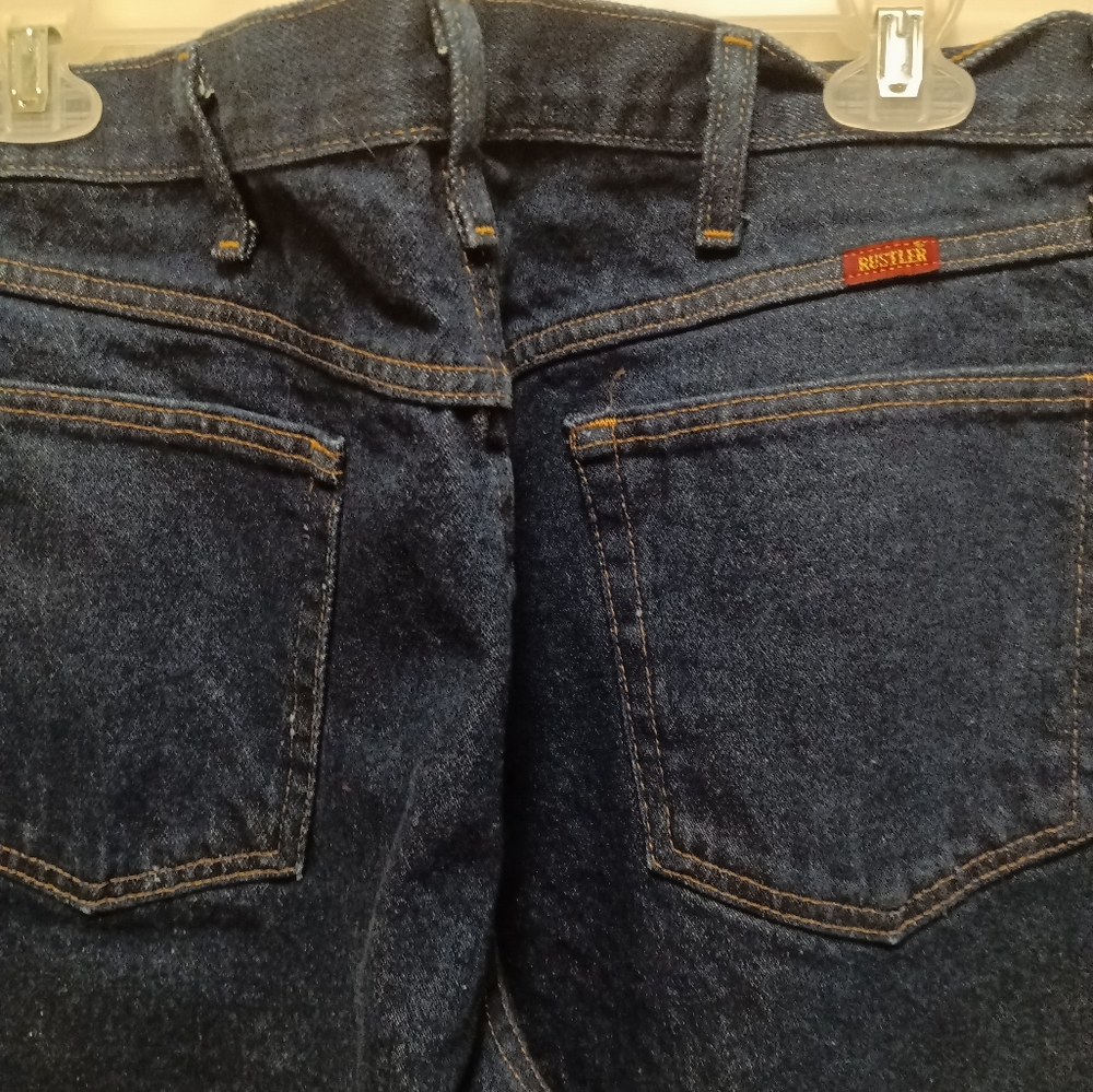 Men's Rustler jeans.